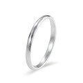 wholesale S999 solid pure silver minimalist solid closed-band ring for women, index finger ring, pinky ring, understated and elegant style ring-0-8