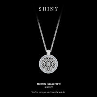 S925 Silver Eight Treasures Compass Pendant Lotus Necklace-S925 Sterling Silver  925 Silver