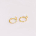 wholesale 9K gold jewelry wholesale from source manufacturers, fashion-forward, minimalist, niche, and luxurious white zirconia earrings-0-2