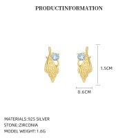 wholesale S925 Sterling Silver Ocean Vacation Style Shell Pearl Necklace Women's-E4532_Spine 108#_18K yellow plated 925 silver