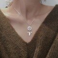 wholesale S925 Sterling Silver Dreamcatcher Necklace for Women with Fringe Feather Pendant, Collarbone Chain, Elegant Gift for Girlfriend or Best Friend-0-0