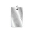 wholesale 990 sterling silver plain square pendant hip-hop couple necklace for women and men, rectangular charm accessory-0-4