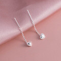 wholesale S925 Silver Nalan Fresh Sweet Ins Style Small and Unique Design Fashion Heart Chain Ear Thread M05865-0-0