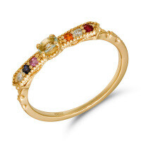 wholesale 925 Sterling Silver Jewelry Polka Dot Multicolor Zircon Retro Autumn New Butterfly Bow Ring Earrings-Synthetic Green Amethyst, Red Corundum, Blue Corundum, White Zirconium, Orange Zirconium, Red Corundum Ring Mido No. 6