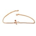 wholesale S925 Sterling Silver & 18K Gold Plated Red Elk Full Body Bow Bracelet for Women, Minimalist FashionBangle, Ins Style Jewelry-0-4
