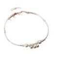 wholesale S925 silver bracelet for women, Korean-style fashion cute fish bell simple curved tube hand accessory S3964-0-4