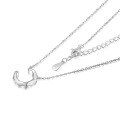 wholesale 925 Sterling Silver Cross-Border Exclusive Zircon Necklace for Women, Versatile 925 Sterling Silver Jewelry Necklace-0-4