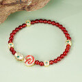 wholesale 925 Sterling Silver New Chinese Style Dragon Pattern Beaded Bracelet for Women, Small Batch Sophisticated Red Agate Gift-0-2