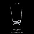 S925 Silver 2025 New Bow Ribbon Classic Unisex Necklace-0-4
