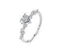 wholesale S925 Sterling Silver Moissanite Sweetheart Ring for Women, Small and Fashionable Korean Style, Adorable and Versatile Heart-shaped Band-0-5
