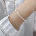 wholesale S925 Sterling Silver Sweet Girly Bow Domestic Bead Bracelet Princess Style Chaebol Heiress Bangle S7313-0-1