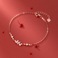 wholesale S925 Sterling Silver Diamond-encrusted Butterfly Bracelet, Niche Design, Light Luxury, Sweet and Fresh Style Accessory S5364-S925 silver one rose gold 925 silver