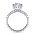 wholesale 925 Sterling Silver Cross-Border SKA Classic Six-Prong Carat Simulated Diamond Ring for Women, Wholesale Hot-Selling Style-0-2
