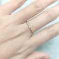 wholesale S925 Sterling Silver Business Style Commuter Ring Golden Dawn Series with Moissanite, Thin and Stackable for Men and Women-0-3