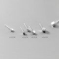 wholesale S925 Sterling Silver Japanese-style Small Geometric Cube Ear Studs, Elegant and Student-Friendly for Pierced Ears E9761-0-0