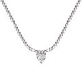 wholesale S925 Sterling Silver High-End INS Style Women's Necklace with Heart-Shaped Four-Leaf Clover Pendant, Luxurious Crystal Zirconia Beaded Chain-0-9