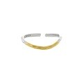 wholesale Electroplated S925 Sterling Silver Minimalist Line Asymmetric Plated Fine Ring for Women-0-4