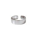 wholesale S925 Sterling Silver AR967 Fashionable Minimalist Smooth Wide Open Ring Silver Jewelry-0-4
