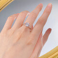 wholesale 925 Silver Mu Jing Jewelry New 80mm Simulated Diamond Floral Ring for Women Fashion Exquisite Wedding Band-0-3