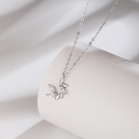 wholesale Sterling Silver Minimalist Wheat Spike Necklace for Women, Dainty Summer Fresh Collarbone Pendant Chain, Cross-Border New Accessory-Wheat Ear Necklace 925 Silver