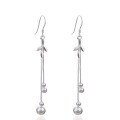 wholesale S925 Sterling Silver Korean Minimalist Style Simple Earrings, Women's Fashion Small Fresh Bead Ear Studs-0-4