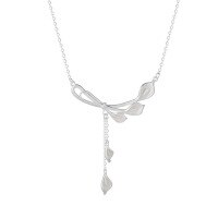 wholesale 990 Sterling Silver Calla Lily Tassel Set Necklace for Girlfriend, Pendant, Versatile Choker Jewelry-Pure silver calla lily (labor price, silver not included) Pure silver