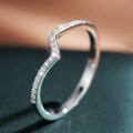 S925 Sterling Silver Asymmetrical Hip-Hop Row Ring with Moissanite-0-0