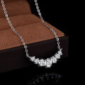 S925 Sterling Silver Moissanite V-Necklace Pendant for Women-0-1