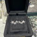 Metal Alloy Full-Diamond Starfish Moissanite Stud Earrings, 2025 New Trendy Minimalist Design-0-3