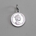 wholesale 925 Sterling Silver Plated with K Gold Queen Head Coin Pendant Vintage Necklace Crystal Bracelet Bead Charm Accessories-0-8