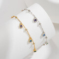 wholesale S925 Sterling Silver Colorful Zircon Anklet, Versatile Women's Beach Anklet Wholesale-0-3