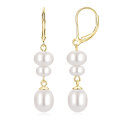 S925 Silver Pearl Tassel Earrings for Women-0-3