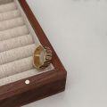 wholesale S925 Sterling Silver Ancient Gold English Letter Open Ring for Women, Spring New Collection, Niche Design-0-1