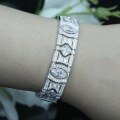 wholesale 925 Silver Gold-Plated Bracelet with High-Carbon Marquise White G Color Art Deco Decoration Antique Luxury Banquet Women's Bracelet-0-1
