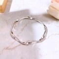 wholesale S999 Pure Silver Möbius Strip Bracelet, Genuine Solid Closed Design, Niche and Versatile for Young Adults-0-3