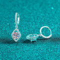 S925 Sterling Silver Moissanite Women's Waterdrop Earrings, Fashionable and Versatile-0-1