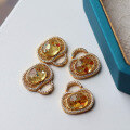 wholesale S925 Silver New Natural Flower Amber Bag Pendant Floral Fresh Necklace New Chinese Style Accessory-0-2