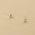 wholesale S925 Sterling Silver Fresh and Sweet Style Minimalist Design Arc Bean Drop Earrings M05518-0-4