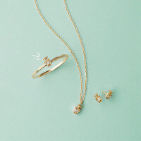 wholesale 10K Gold Japanese Light Luxury Jewelry Ultra-Petite Perfume Bottle Necklace Choker for Women, Minimalist Versatile New Set-Perfume Bottle Moissanite Necklace 10K Gold