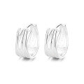 wholesale S925 sterling silver Korean-style geometric multi-layer line earrings, ins fashion trendy versatile ear cuffs for women-0-4