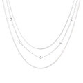 wholesale S925 Sterling Silver Korean Style Minimalist Geometric Sphere Chain Multi-Layer Stacking Layered Necklace for Women-0-4
