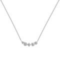 wholesale S925 Sterling Silver Light Luxury New Women's Necklace, Exquisite Geometric Zircon Irregular Design, Fashionable High-End Sense Collarbone Chain-0-5