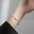 wholesale S925 Silver Small Cherry Light Bead Bracelet Korean Style Sweet and Fresh Temperament Women's Accessory S5229-0-2