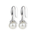 wholesale S925 Sterling Silver Shell Pearl Earrings Light Luxury Versatile Ear Clips Small Design Sense Ins Earrings for Women-0-15