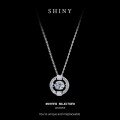S925 Silver Moissanite Three-Second Heartbeat Necklace, Women's Fashion Pendant-0-5