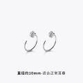wholesale S925 Sterling Silver Small and Chic Ear Piercing Maintenance Single Diamond Stud Earrings for Women, Niche and Stylish, Can Be Worn While Sleeping, G7517-0-7