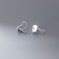 wholesale S925 silver cute little sheep ear clips for non-pierced students, summer women's Korean-style earrings G9915-0-3