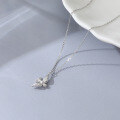 wholesale S925 Silver Cross-Border Source Goods Peace Dove Necklace with Zircon Inlay Exquisite Autumn Winter Earring Jewelry Set Customization-0-5