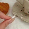 wholesale S925 Sterling Silver Minimalist Versatile Open Knotted Ring for Women, Korean New Small Feel Ring-0-2