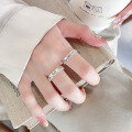 wholesale Metal S990 Silver Vintage Ethnic Minimalist Auspicious Clouds Band Couple Rings Creative Versatile Adjustable Index Finger Ring-0-3